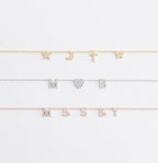 Aura Jewellery bracelet — letter and motif close-up